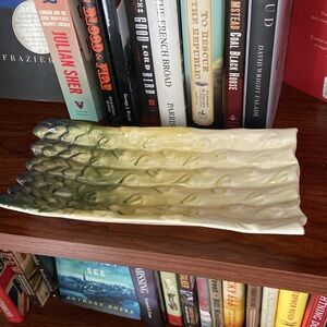 Vintage Cardinal Majolica Asparagus Serving Tray